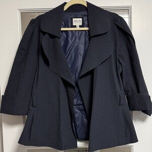 Armani Collezioni Dark Blue Trench Coat